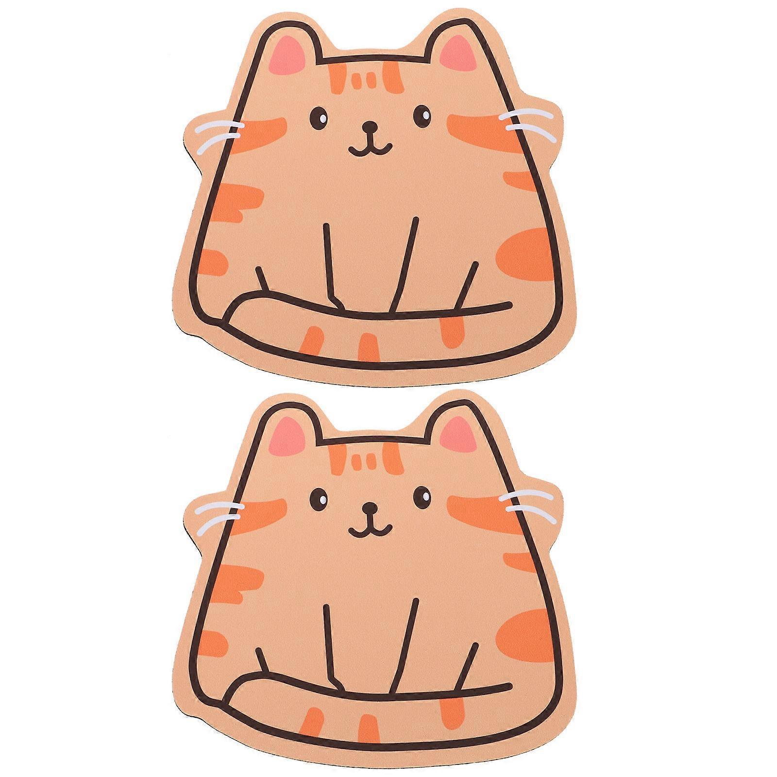 Accurate Mouse Tracking Computer Mouse Pads Rectangular Natural Rubber Chic Look 9.82X9.43X0.12Inch 2Set