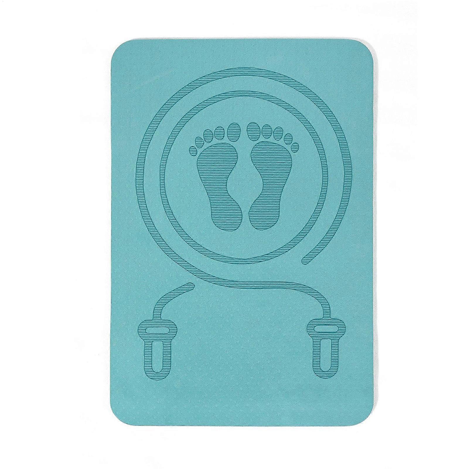Jump Rope Mat Fitness Padded Mat for Cross Rope Workout blue
