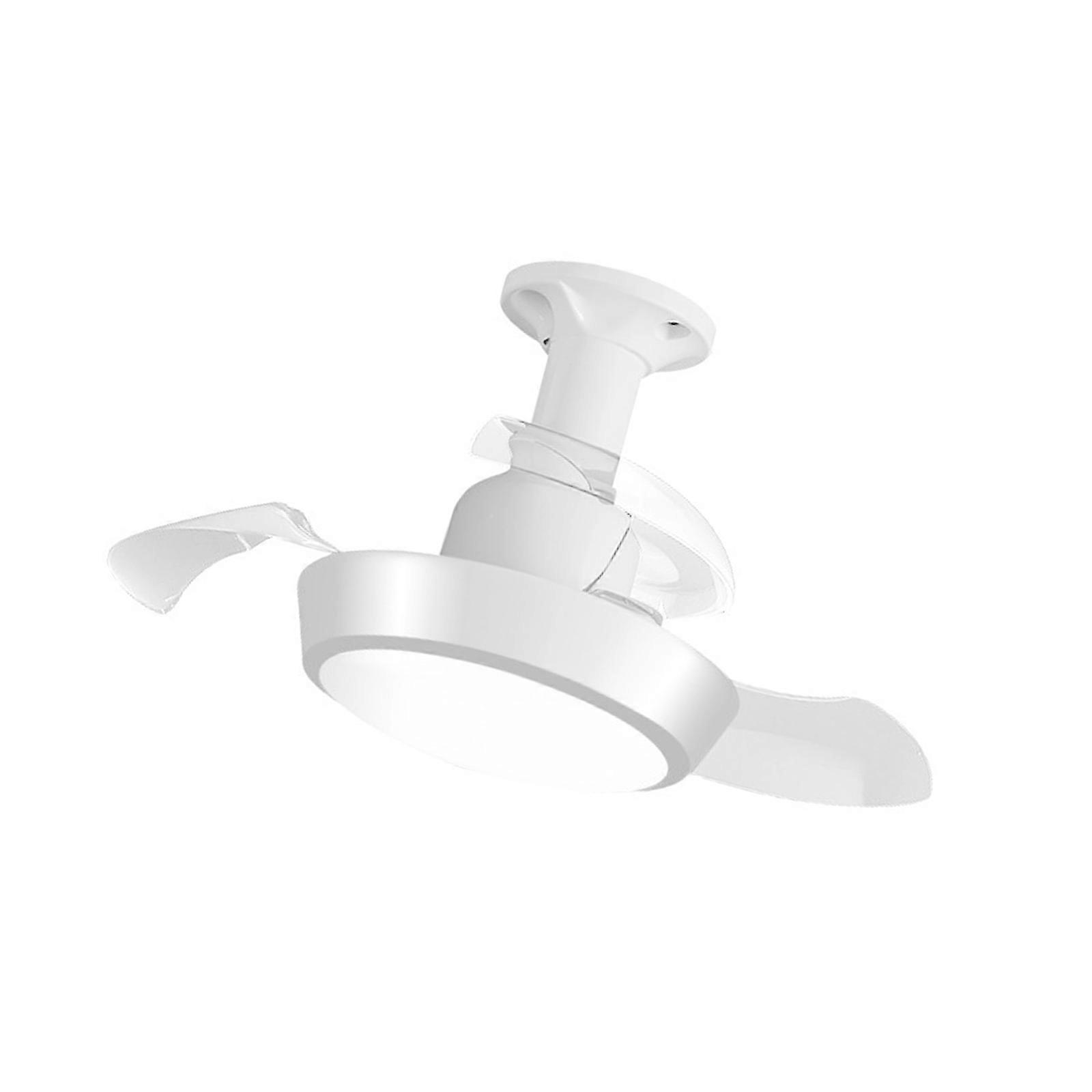 Ceiling Fan Light Speed Adjustable 3 Lighting Modes Hanging Fan with LED Light Concealed Fan Lamp Energy Saving  White