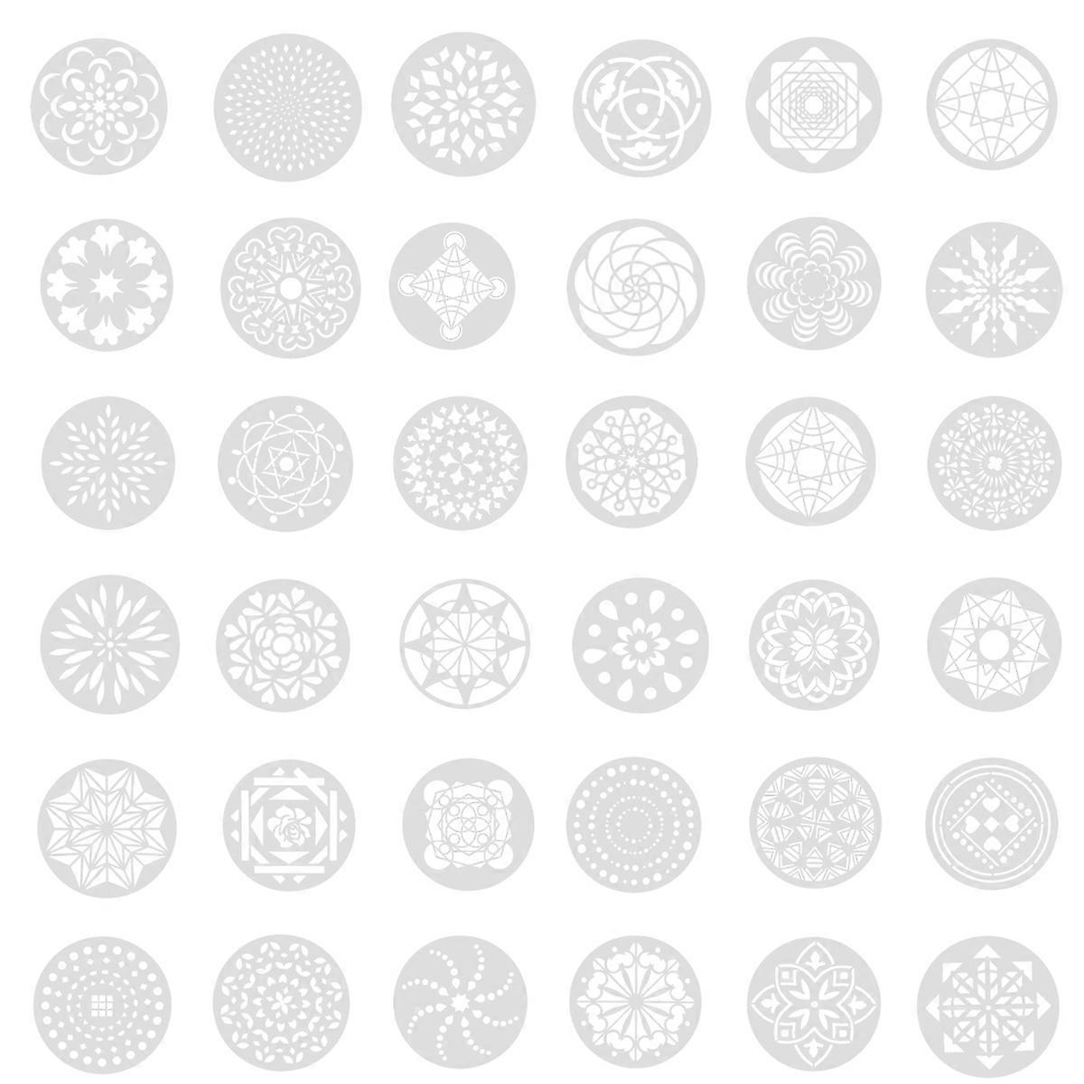 Multiple Patterns Painting Stencil Template Mandala Painting Template Tables Tiles 42Pcs