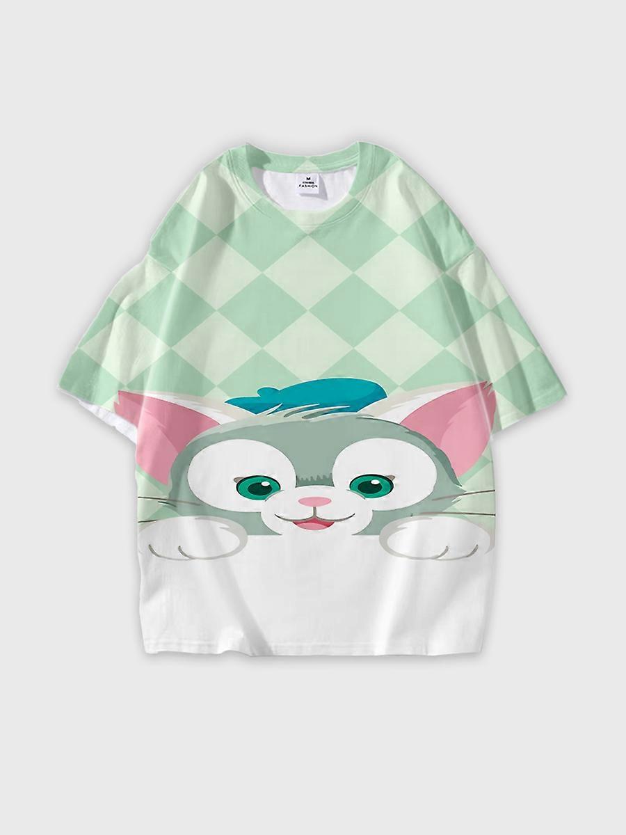 T-shirt col rond Role Pattern ample manches courtes J40