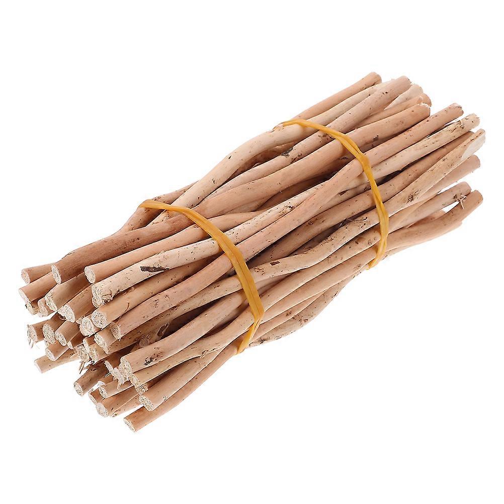 50PCS Light Yellow Driftwood Pieces Natural Wood Branches for Home Decor and Crafting Projects