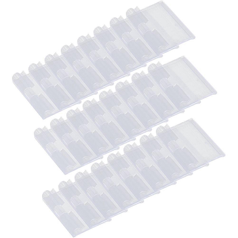 50Pcs Price Label Holders for Supermarket Display Transparent PVC Sturdy and