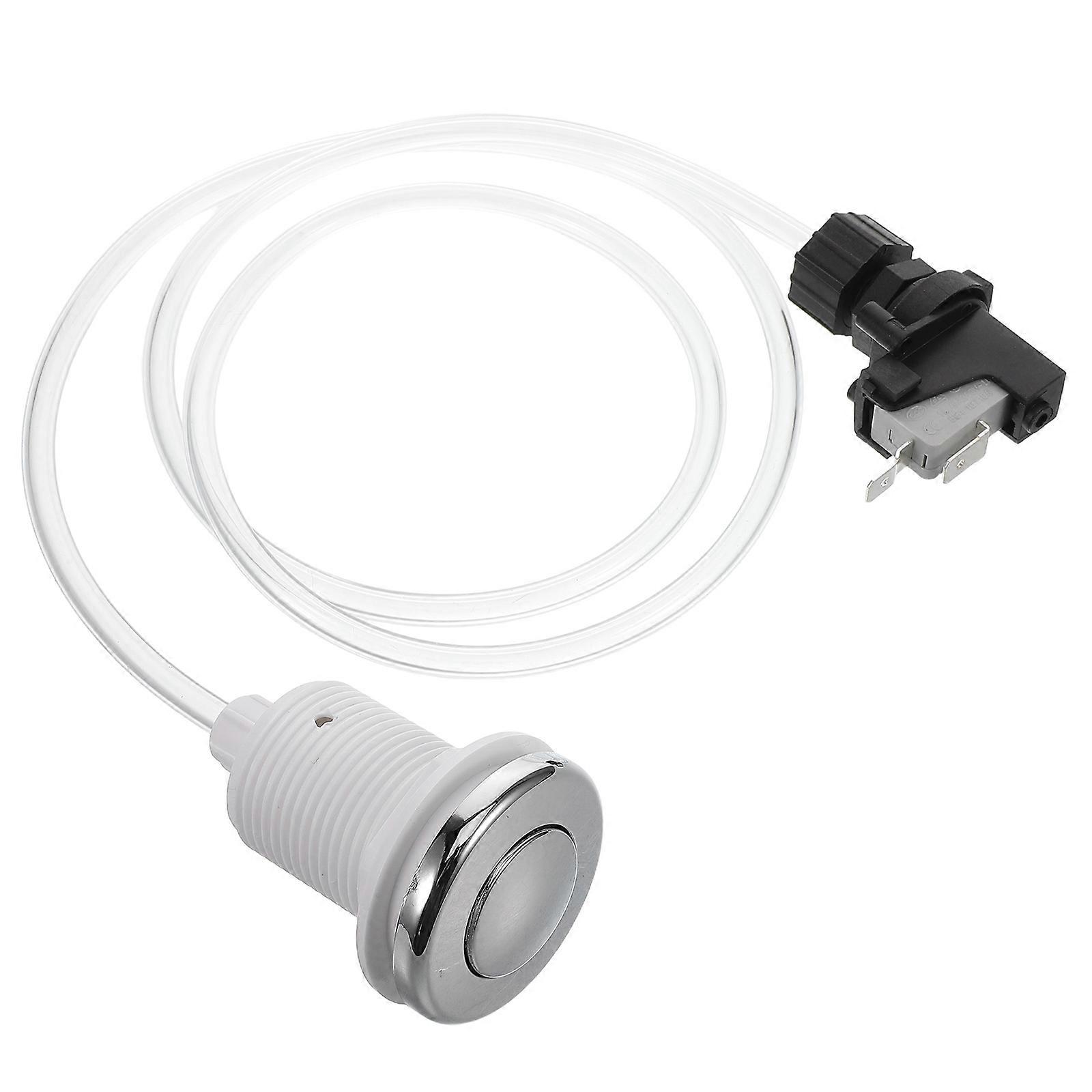 Air Switch Button for Garbage Disposal with Builtin Micro Switch Plastic and Metal Easy Operation Versatile Use 2 Inch