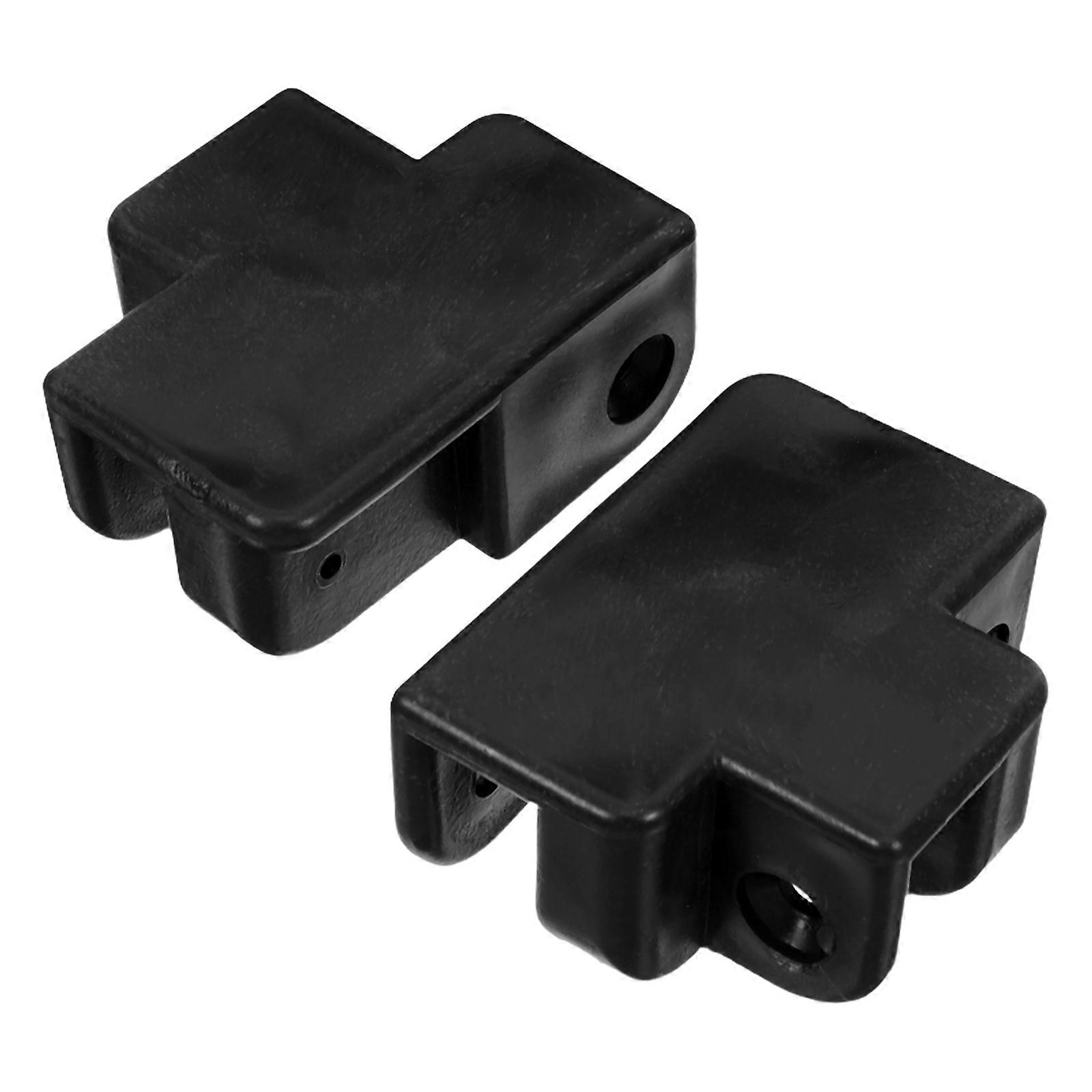 Umbrella Pole Stabilizer Canopy Pole Connector Universal Interface Design For Market Stalls Black Color 7.00X5.50X3.20CM Support Rod Connection 2Pcs