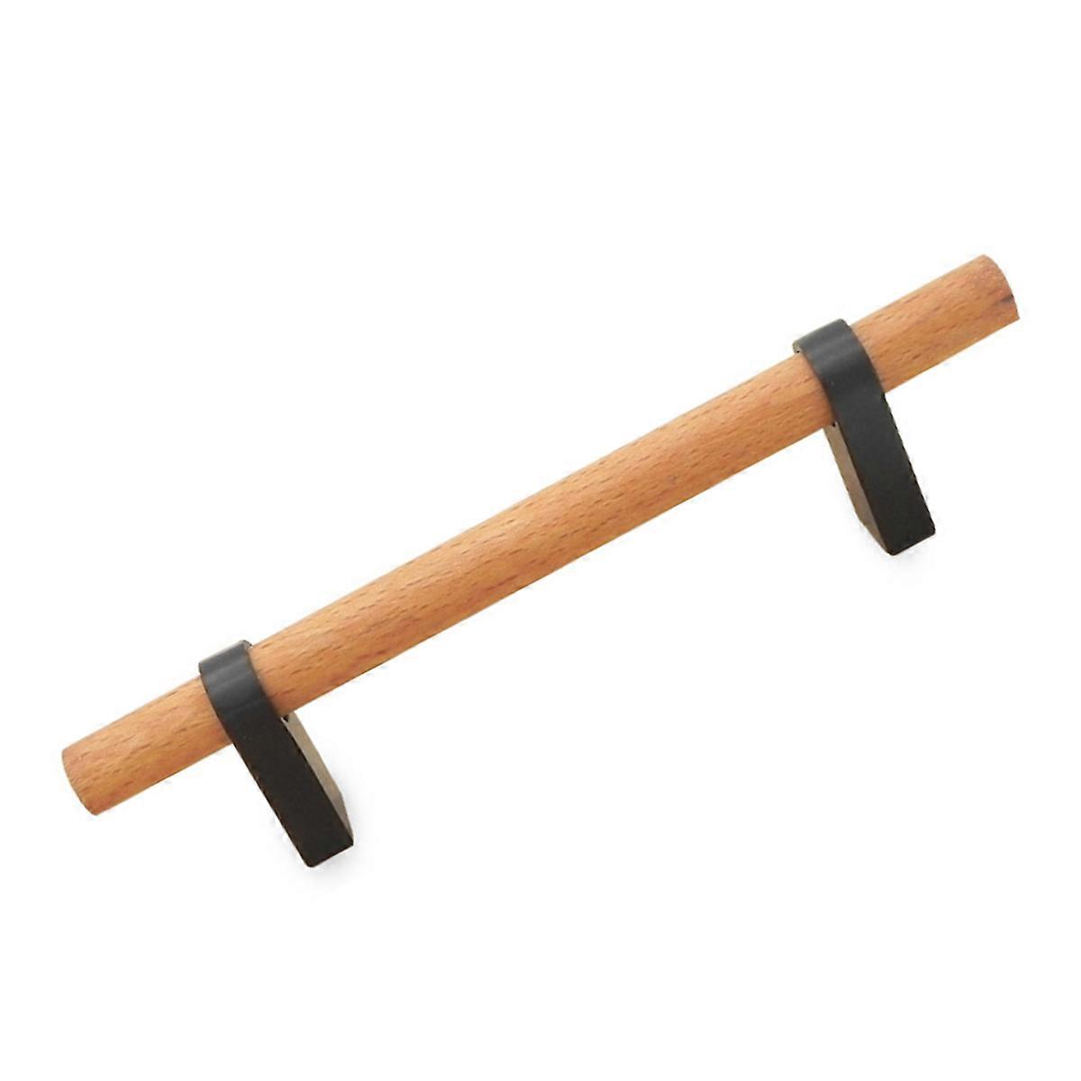 درج خشبي سحب مقبض سحب الخشب الصلب للديكور المنزلي 15X3.4X2CM 1 قطعة