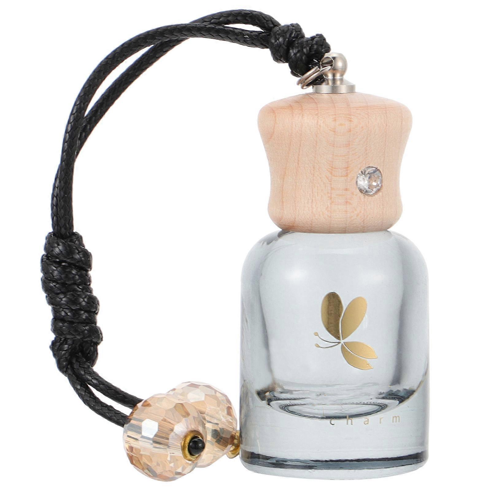 Car Aromatherapy Glass Bottle Mini Hanging Car Perfume Bottle Car Decor Home Decor 5.6x2.8cm 10ml 1Pc