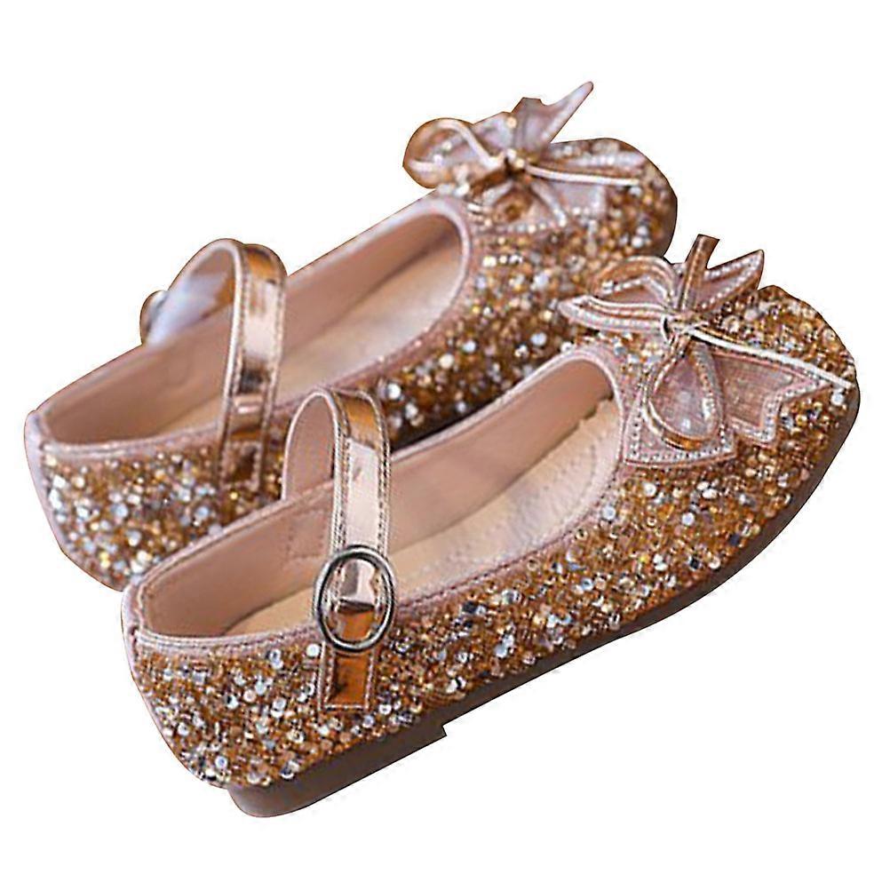 Kızlar için Prom Ayakkabıları Işıltılı Ayakkabılar Giymesi Rahat Elbise ile Eşleştirmesi Kolay 1Çift