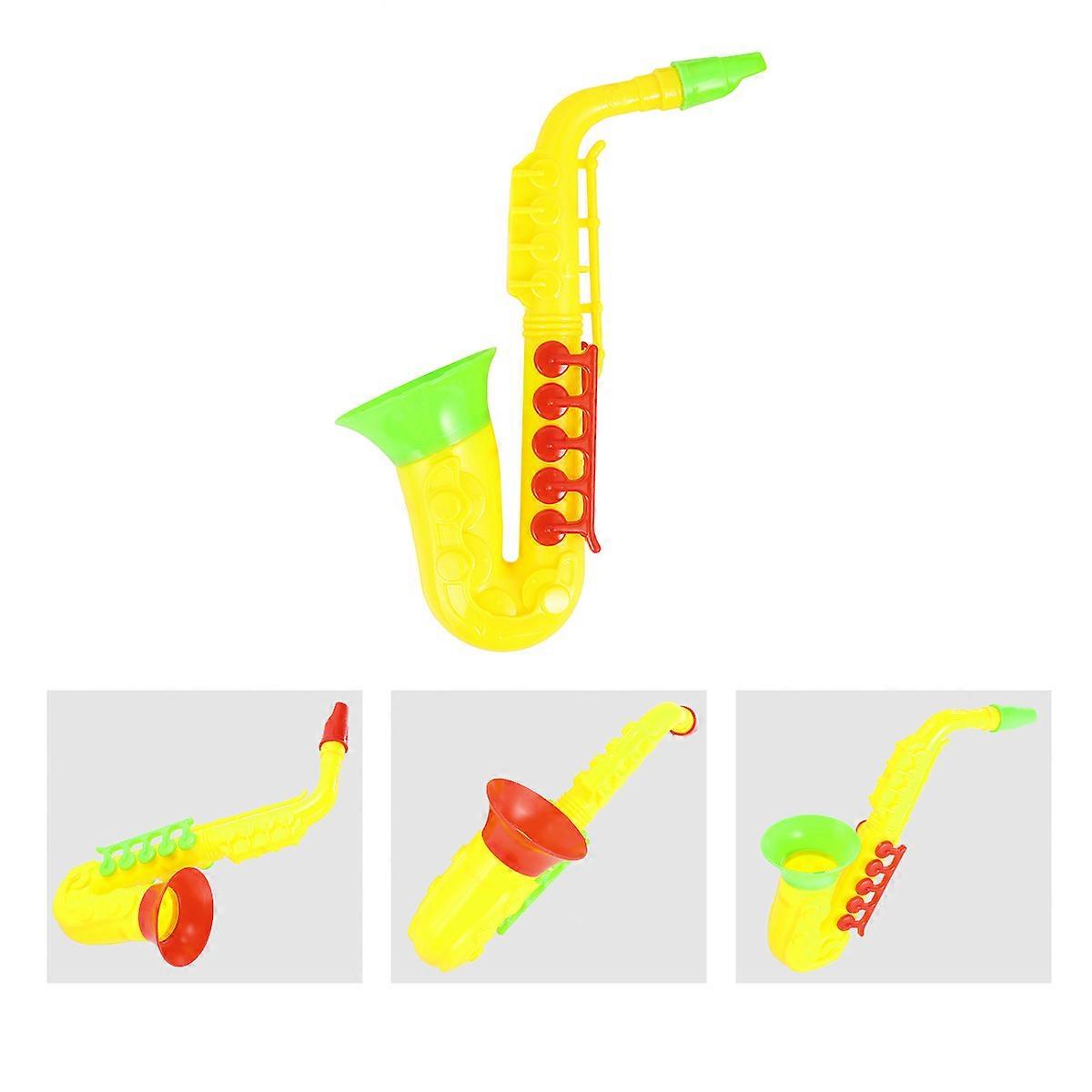 Saxophone Trumpet Model Toy Musical Development Hand-Eye Coordination Intellectual Development for Children 6Pcs