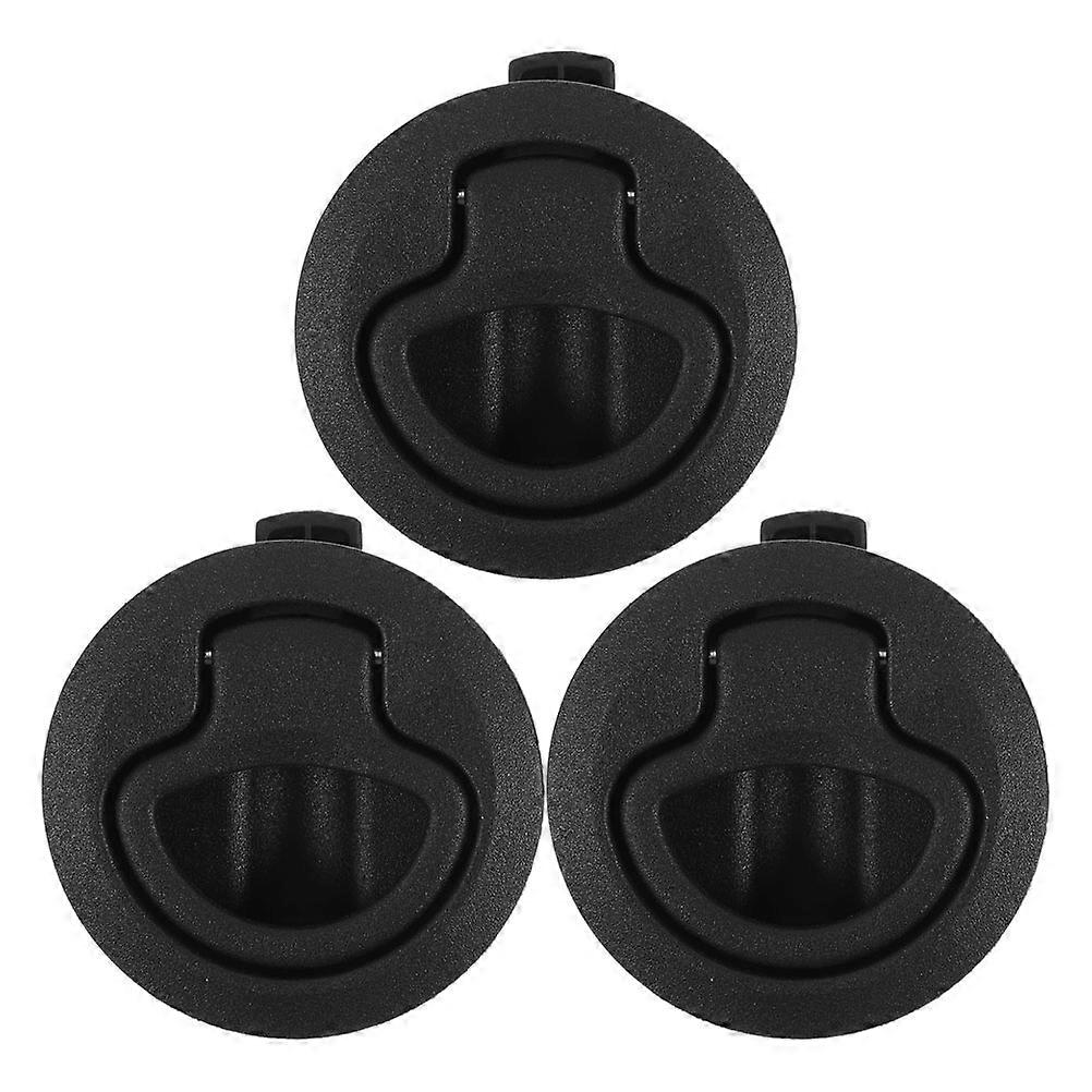 3pcs Heavy Duty Round Head Latch for RV Boat Cabinet Flush Pull Hardware Hatch Door Fastener Stylish Multipurpose Design