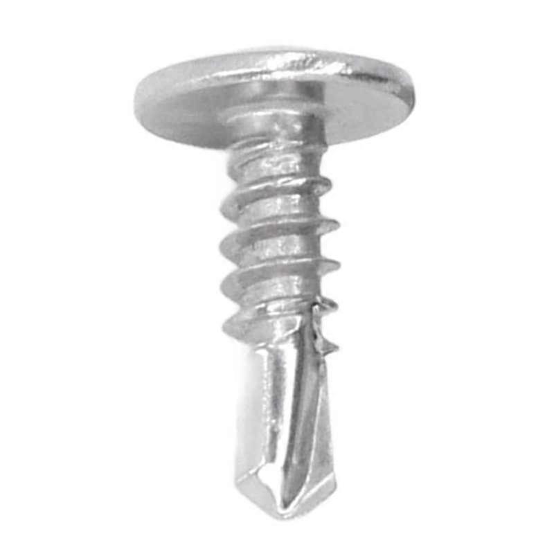 200Pcs Self Drilling Screw Round Washer Head Bolt 304 Stainless Steel For Wood Made M4.8x16