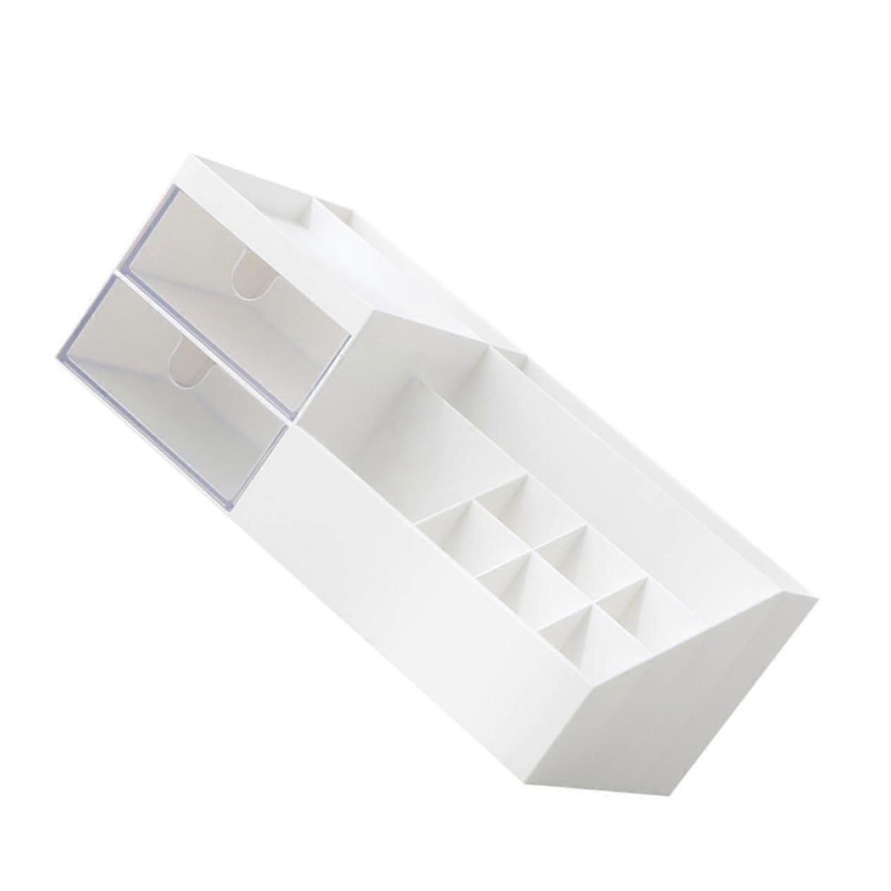 Desk Organizer With Multifunctional Storage Box For Cosmetics And Pens For Home And Office; Elegant Desktop Holder