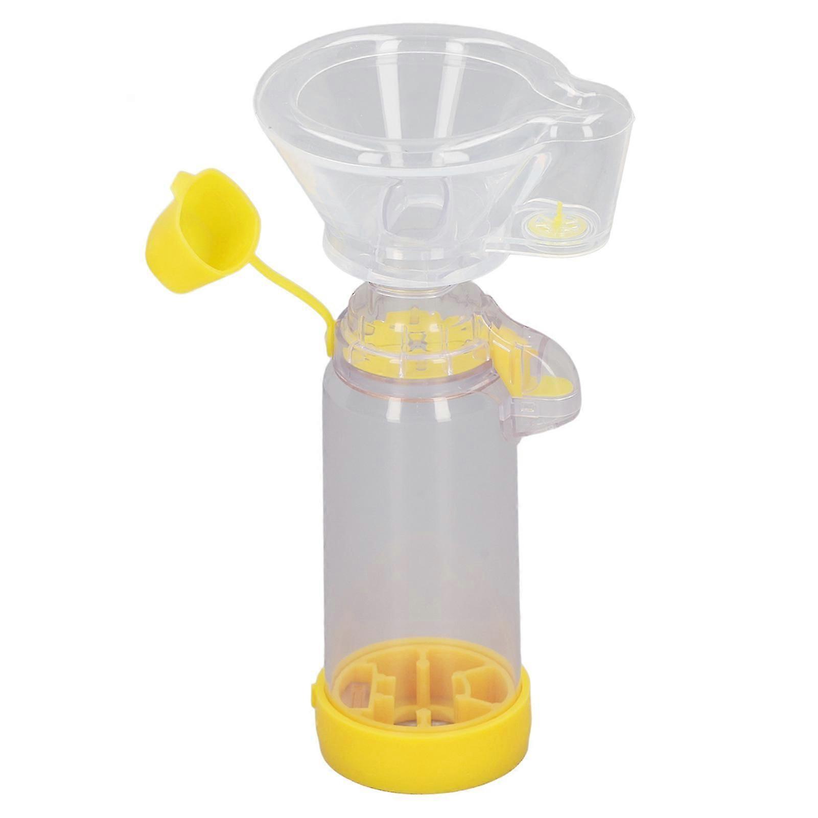 Handheld Inhalation Spacer Device with Silicone Facial Cover Accessory for Professional Use