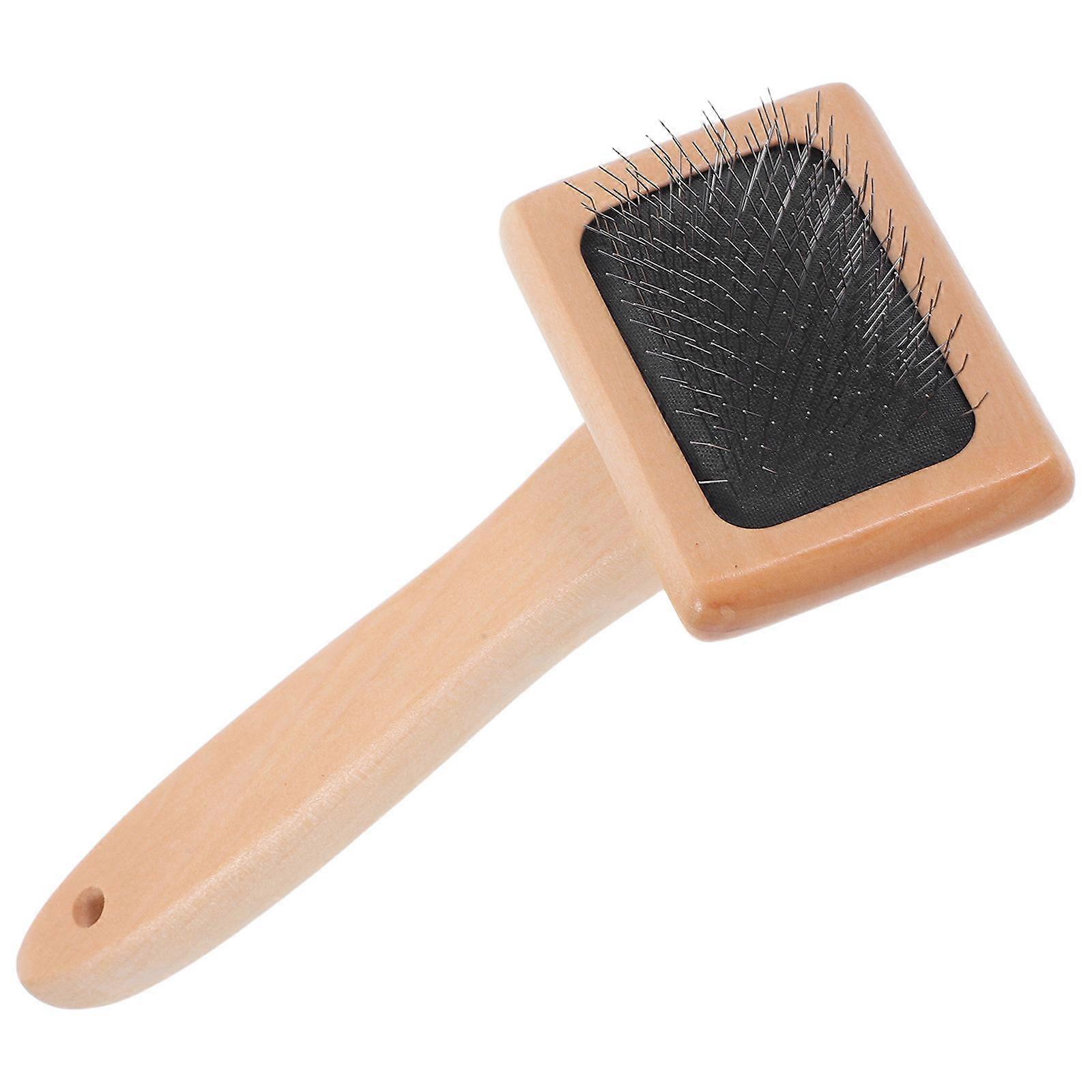 Wooden Wool Carders Brush for Needle Felting & Pet Grooming – DIY Craft Tool for Beginners