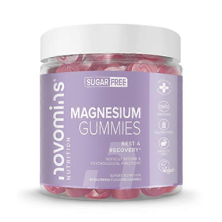 Novomins Magnesium SF με γεύση σμέουρου, 60 ζελεδάκια