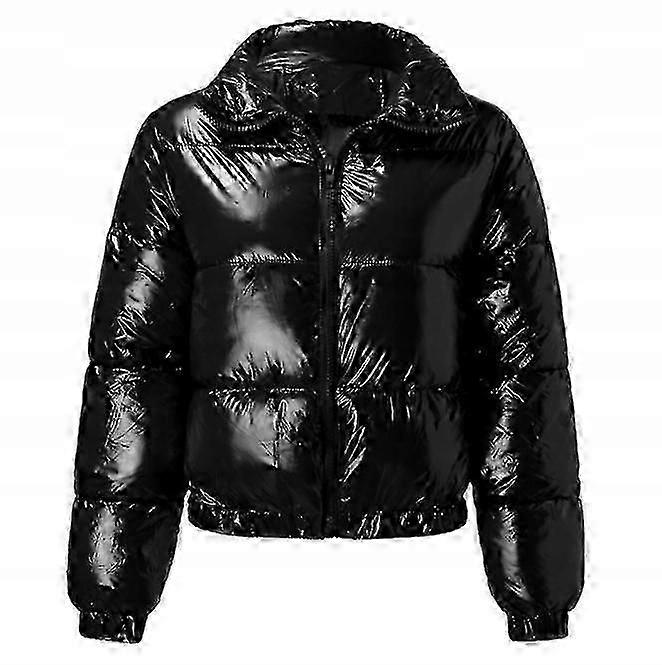 Women's Winter Coat Short Puffer Jacket Quilted Jacket Stand-up Collar Down Jacket