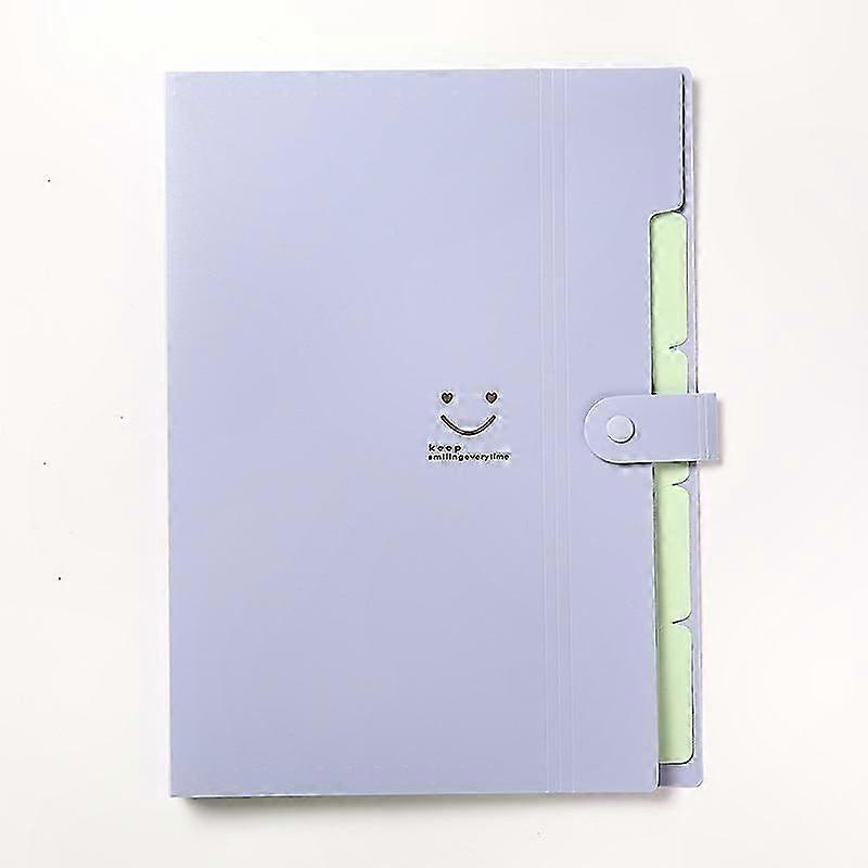 A4 Letter Expanding File Folder with Buckle Closure for School and Office Document Organization