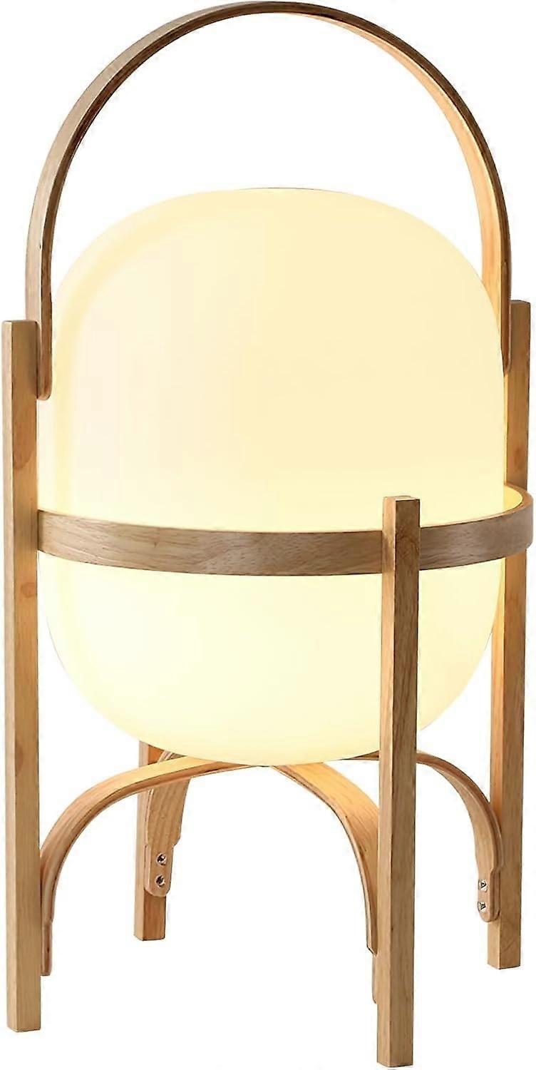 LED Floor Lamp with Glass Shade - Modern Bedside Table Light for Bedroom Study - Portable Nightstand Design