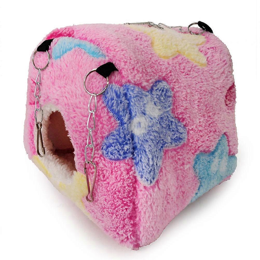 Creative Hamster Hammock Nest For Pet Hamster Travel Outside Round Shape Comfortable Daily Activities 1Pack