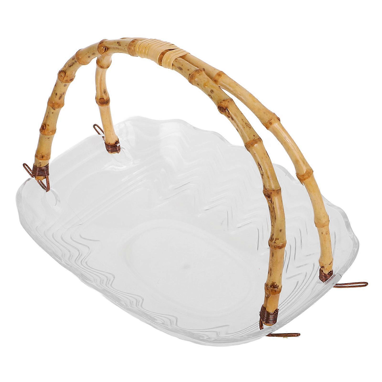 Fruit Display Plate Large Capacity for Kitchen Use with Handle