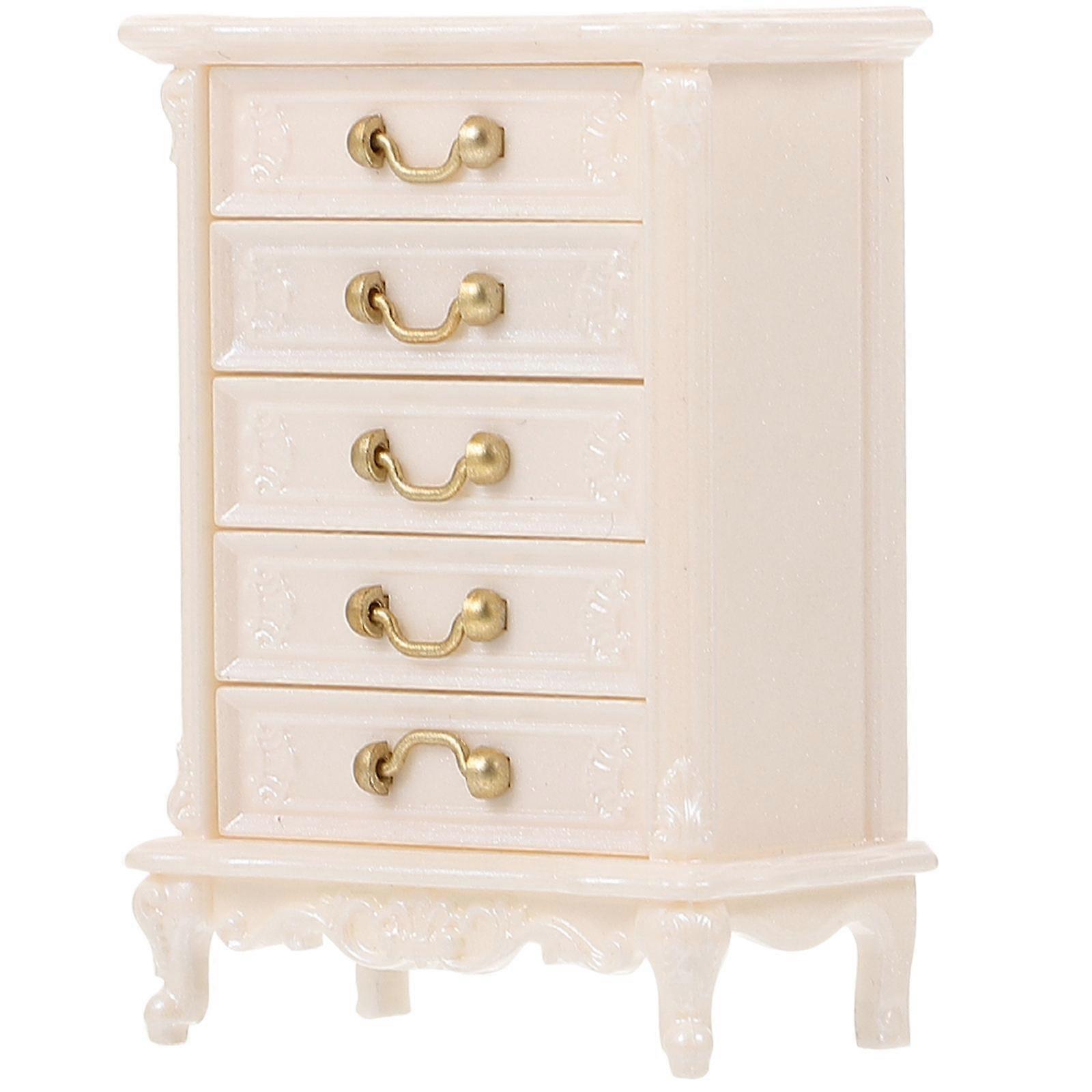 Educational Dollhouse Drawer Cabinet Essential For Miniature House Setup For Kids 1Pack