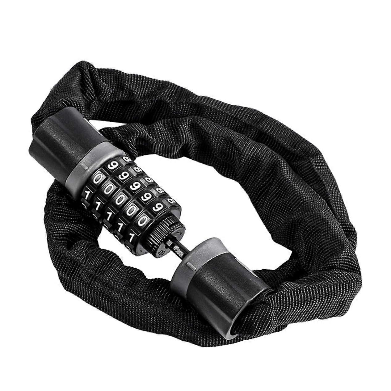 1 Piece AntiTheft Combination Lock Bicycle Lock Lightweight Lock Durable Bicycle Code Lock Practical Lock  Fold Lock Cycling Alloy Steel Black