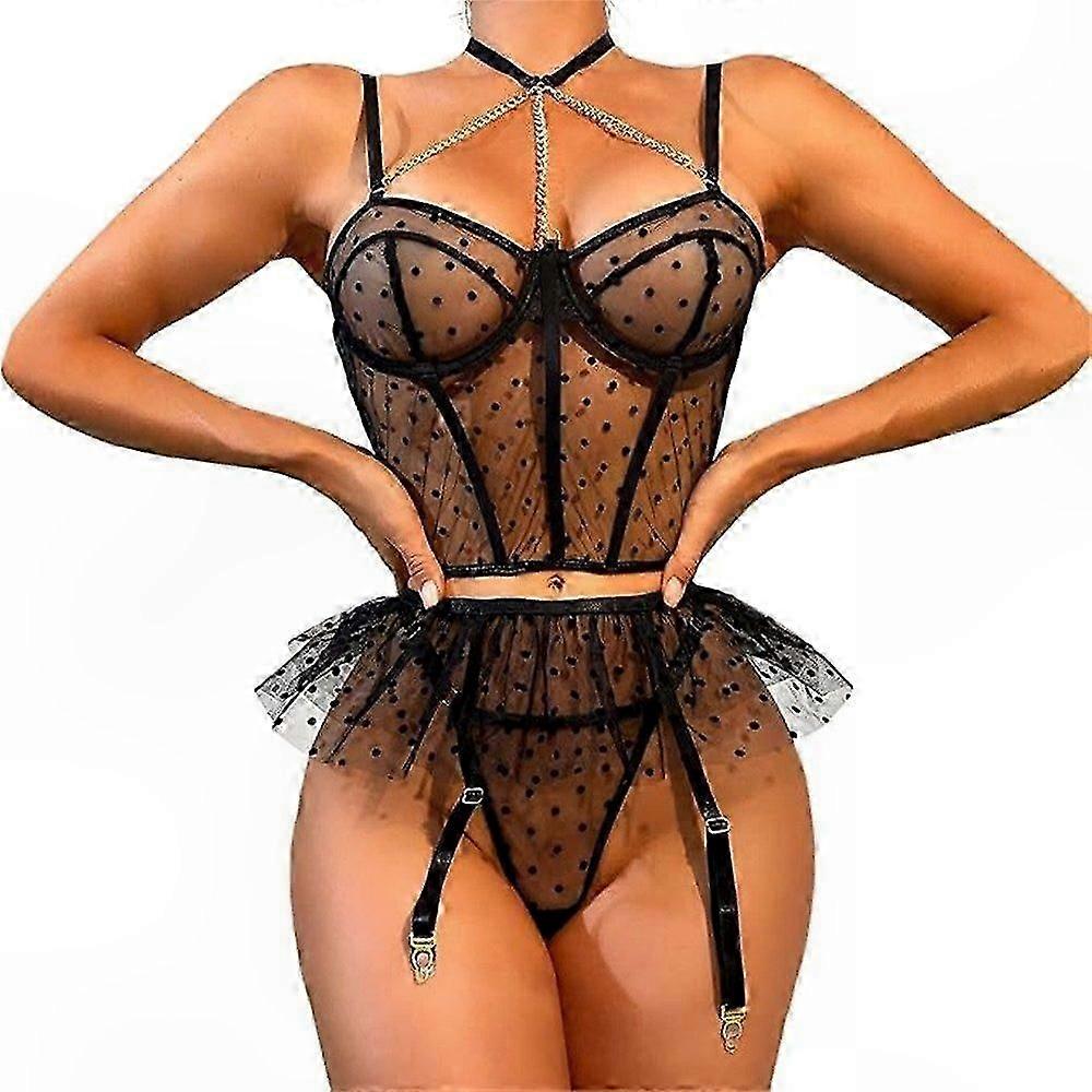 مجموعة ملابس داخلية وحمالة صدر شبكية صيفية للنساء - تصميم ملابس داخلية لطيفة ومثيرة وعصرية