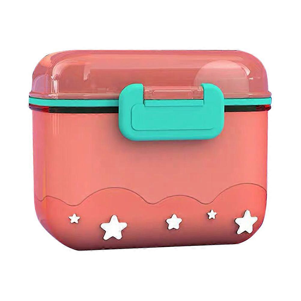 Pink Baby Formula Dispenser with Airtight PP Design for Travel and Daily Use 360ml