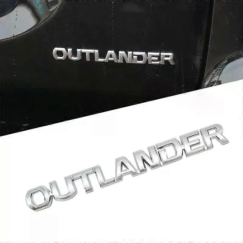 Car Styling 3D Letter Emblem Rear Trunk Decals Tailgate Badge Sticker For OUTLANDER 2007-2012