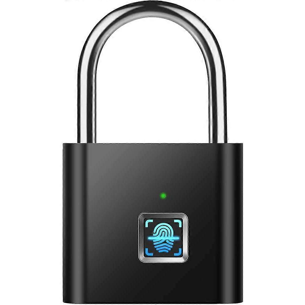 Mini Smart Fingerprint Padlock, USB Charging, Biometric, High Security