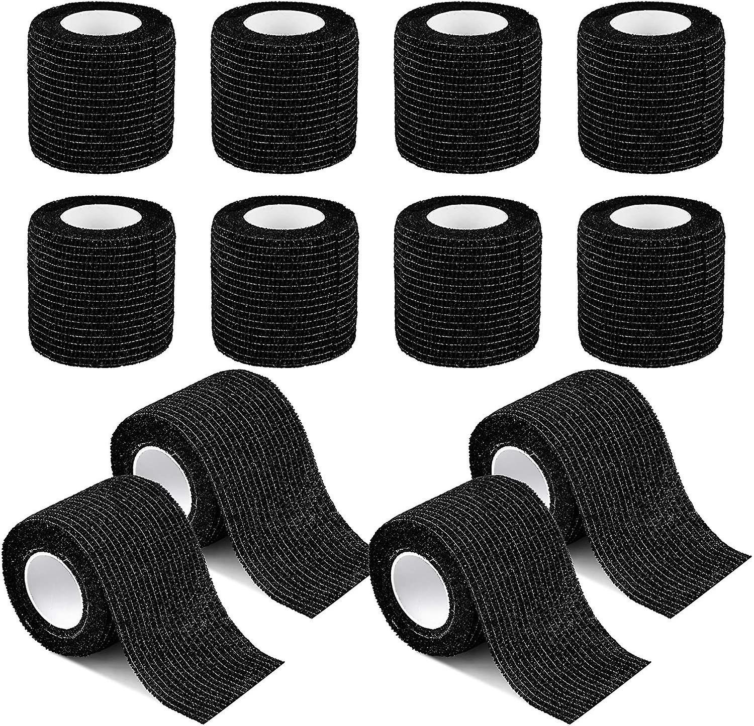 12 Pack Self Adherent Cohesive Wrap Bandages 2 Inches First Aid Tape