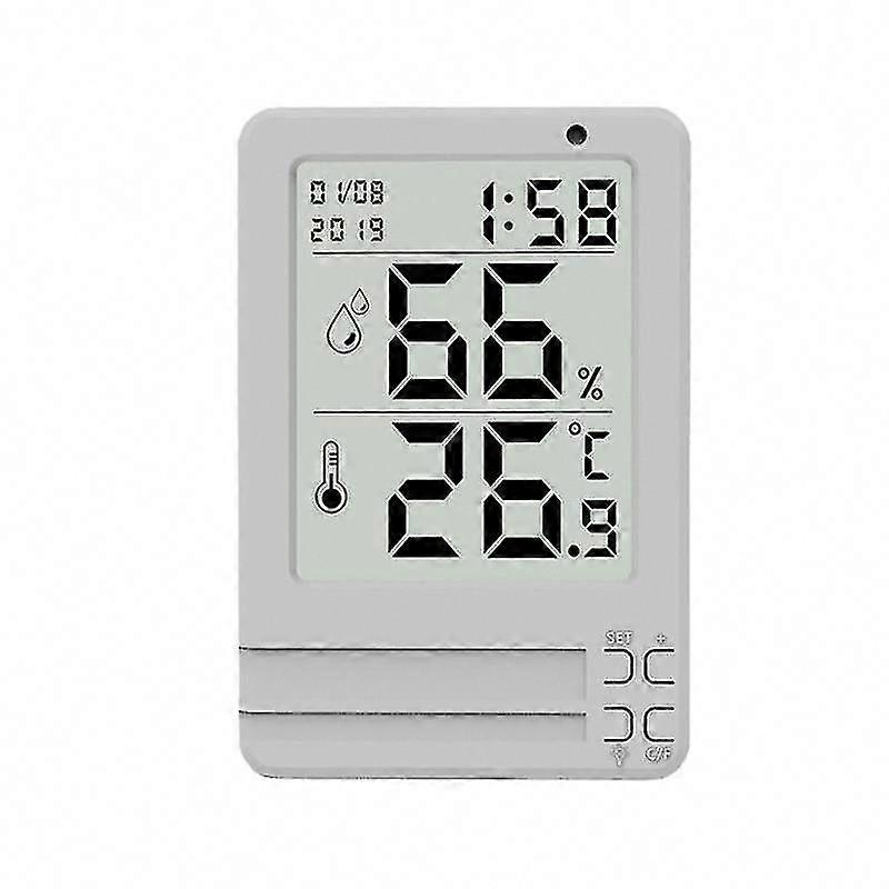 1pcs Digital Thermometer with Time Display for Home Use