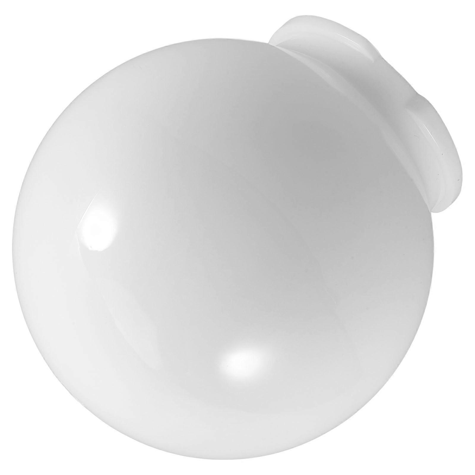 White Acrylic Lamp Shade 1 Set Round Plastic Globe Socket Neck for Ceiling Fan Outdoor Wall Pole Fence Light
