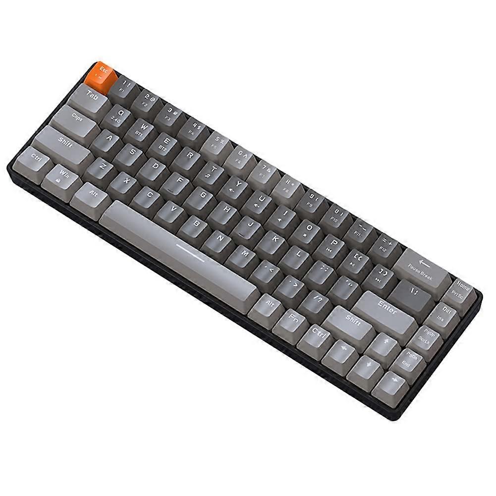 K68 Gaming Mechanical Keyboard 68-Key Compact Layout Hot-Swappable 2.4G Wireless Bluetooth Dual-Mode For PC