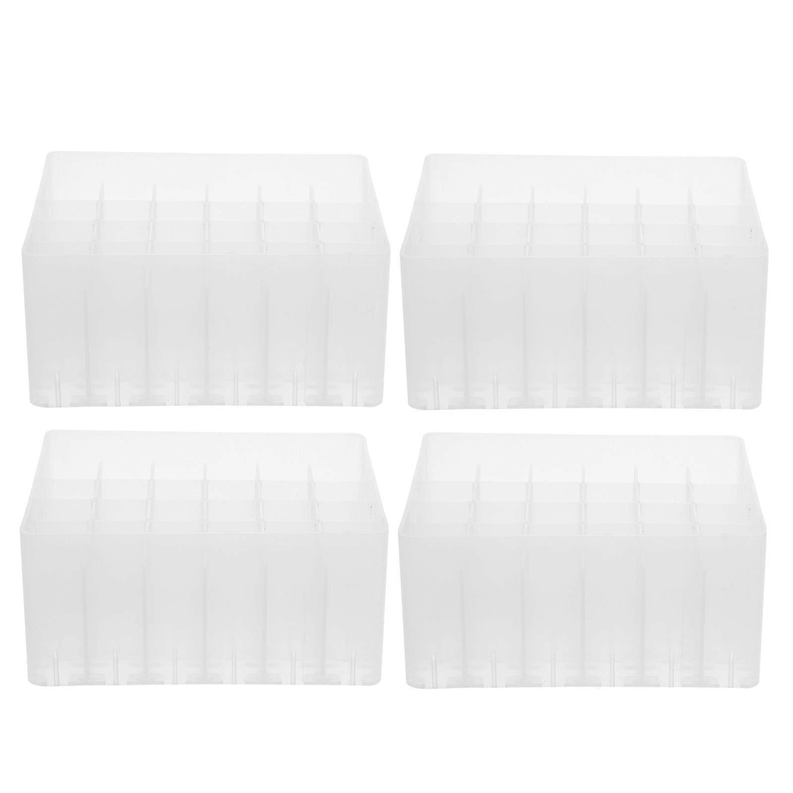 Desktop Marker Pen Holder 4Pcs Square Storage Organizer For Pens Simple Designed Perfect For Home Organization School Use Office Use