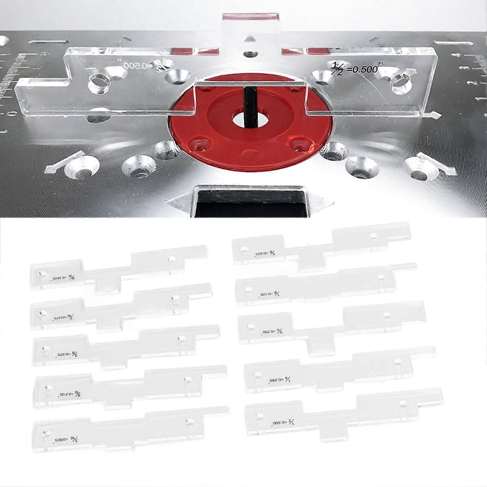 10PCS Router Table Set Up Bars Transparent Acrylic High Accuracy Setup Blocks for Woodworking 