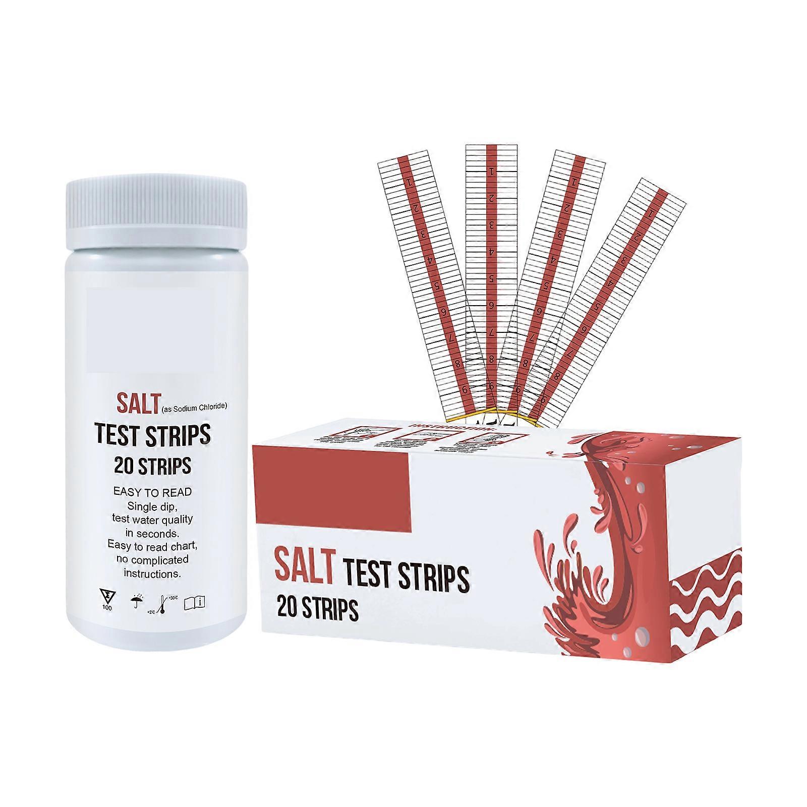 For Water Hot Tub Spa Swimming Pool Salt Test Strips Pool Detection Paper Strips Accurate Measurement Water Testing Tool Multicolor