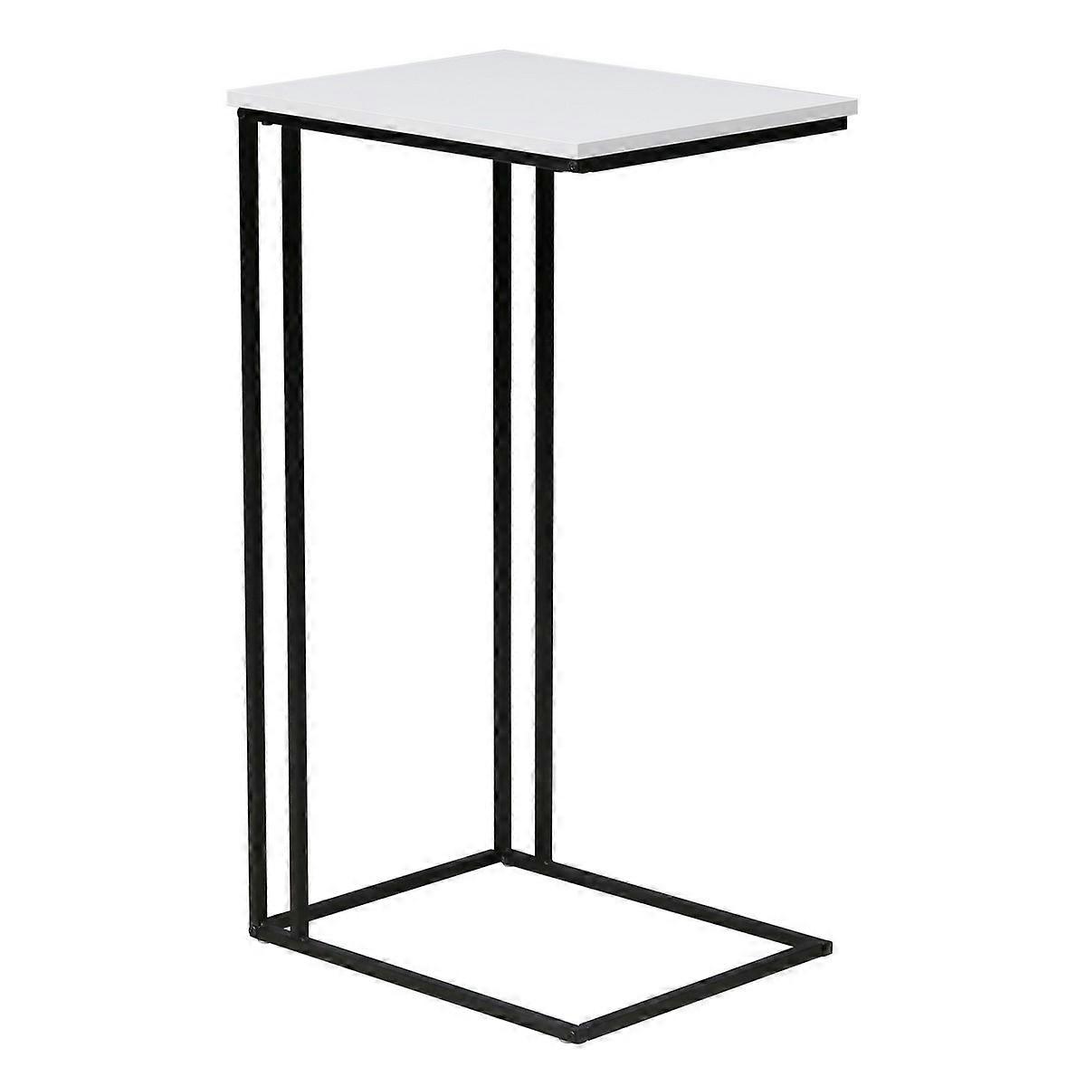 Table basse Strike, noir, fibres polymères, 50x91x40 cm