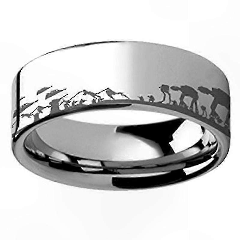 Stainless Steel Ring Inspired by Galactic Themes