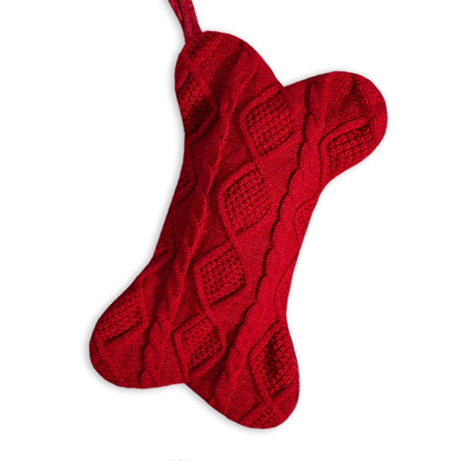 Bone Christmas Socks With Multicolor Design, Gift For Christmas, 18.5 Inch