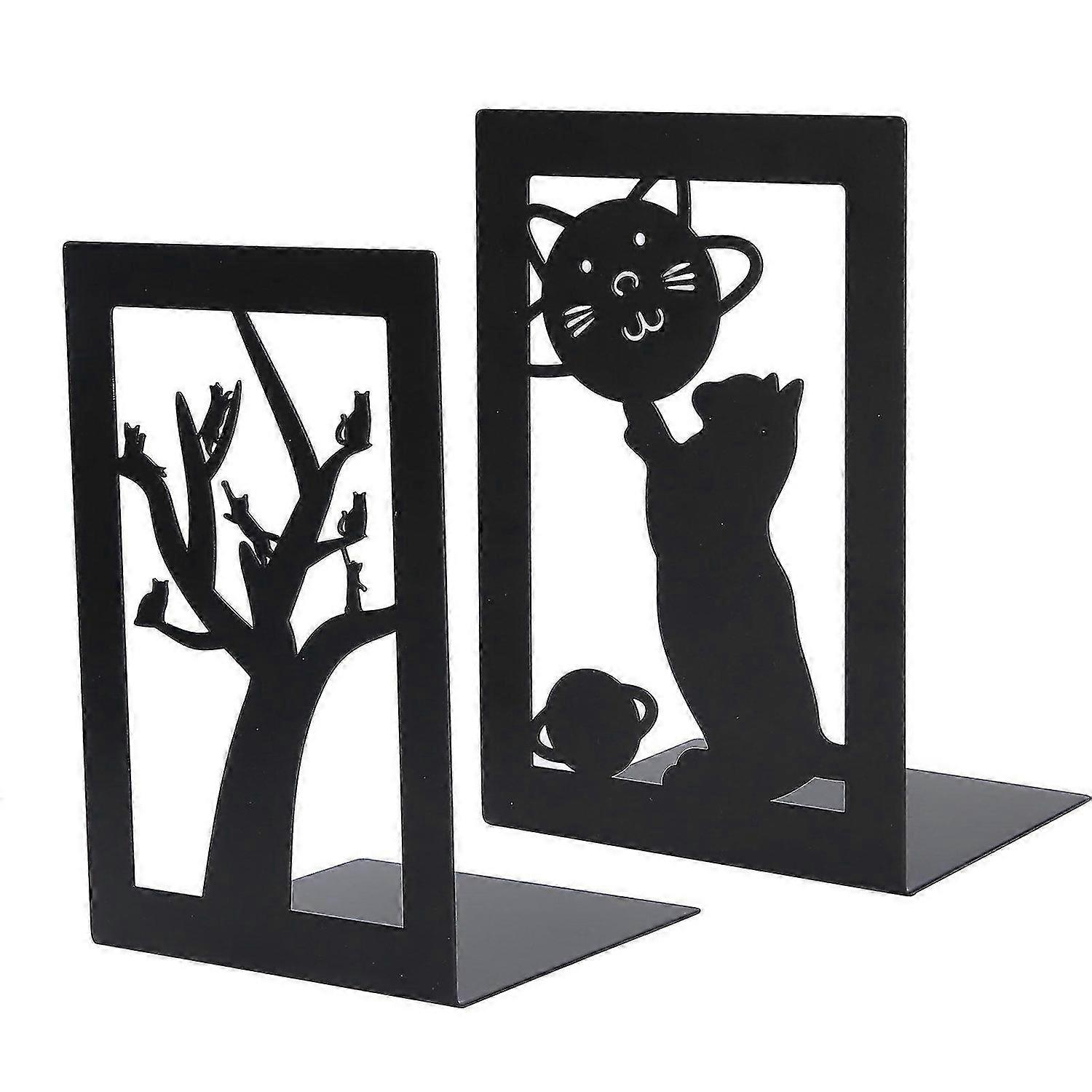 2025 Latest Model 2pcs Metal Bookend Desktop Bookshelf Storage Book Documents