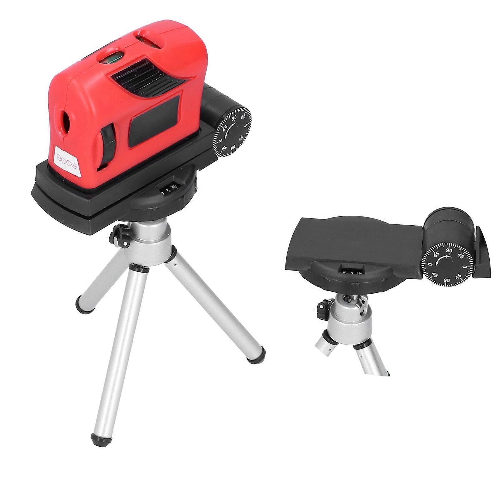 Spirit Level 4-in-1 Red Light Line Tool with Bracket, 3V