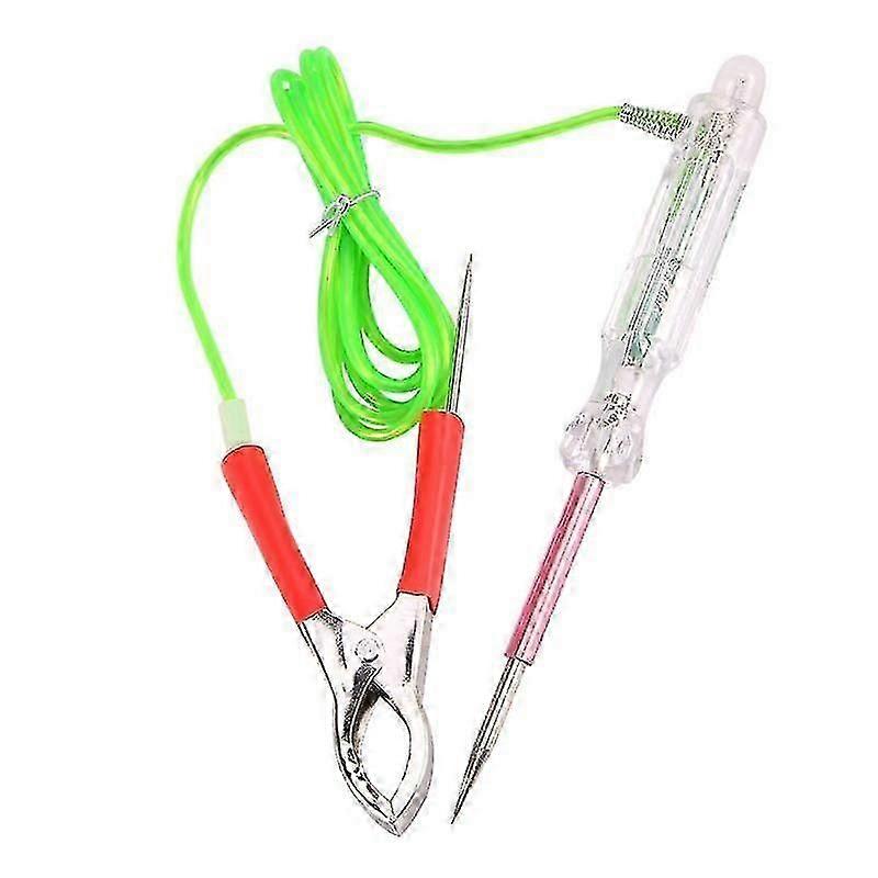 Automotive Led Circuit Tester 6-24v Test Light With Dual Probes 47 Inch Antifreeze Wire Alligator C-haoyi