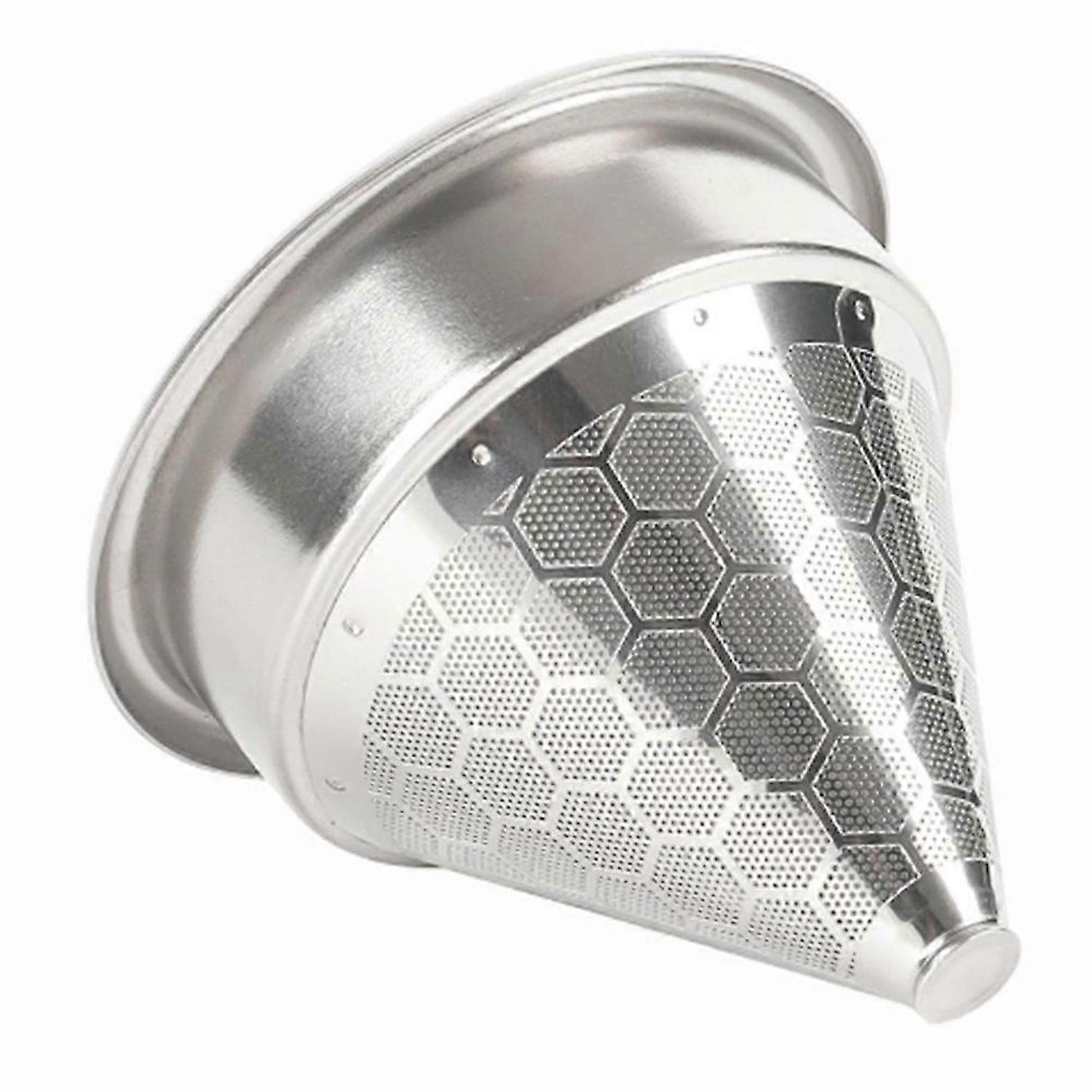 58mm Filter Basket with Pour over Coffee Dripper Compatible with 58mm Bottomless Portafilters