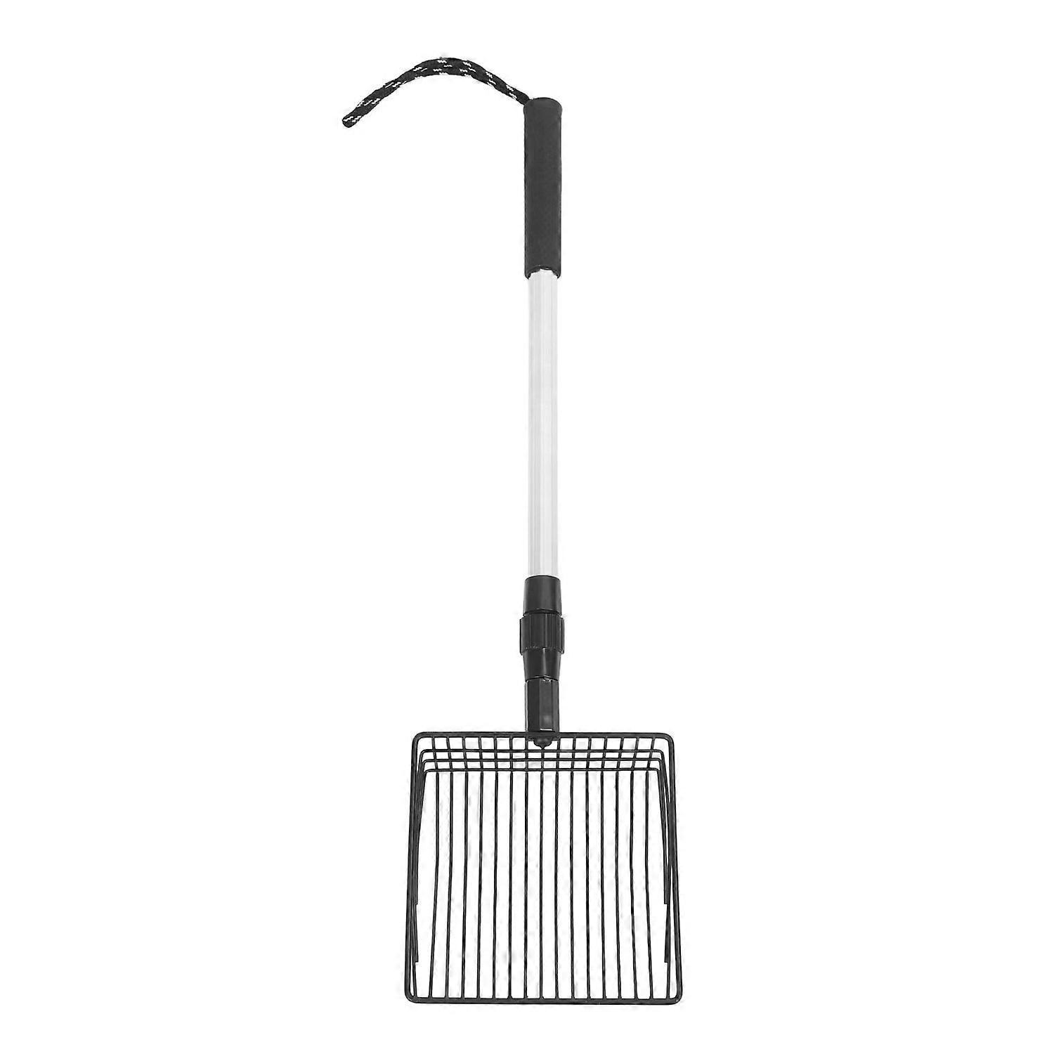 Feature:
1. Extendable Handle: Our pet poop shovel comes with an extendable long handle making it ea