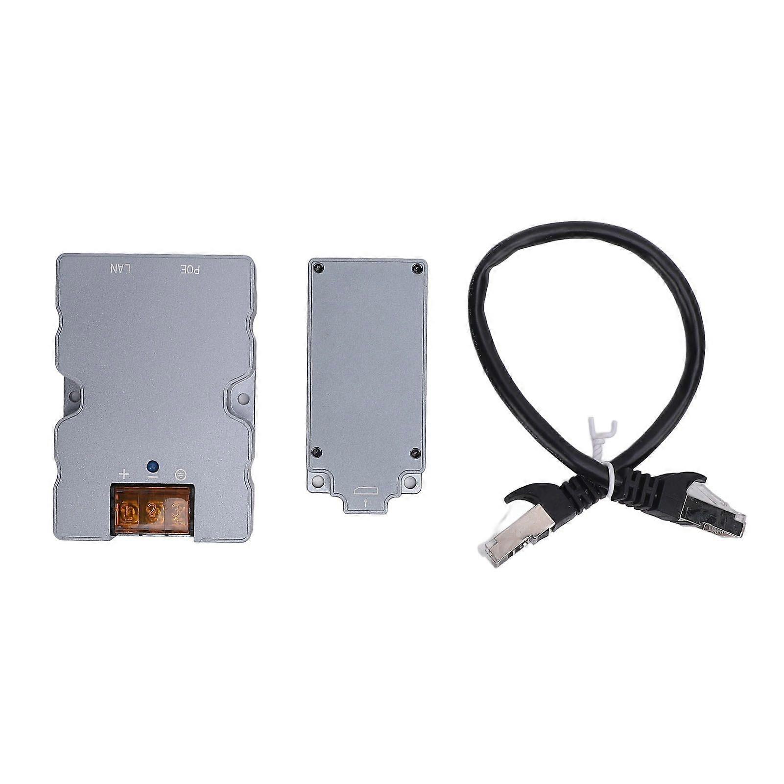 GigE Passive PoE Injector Set 320W Surge and ESD Guard Cable Adapter to RJ45 Satellite Ethernet Adapter Kit for High Performance