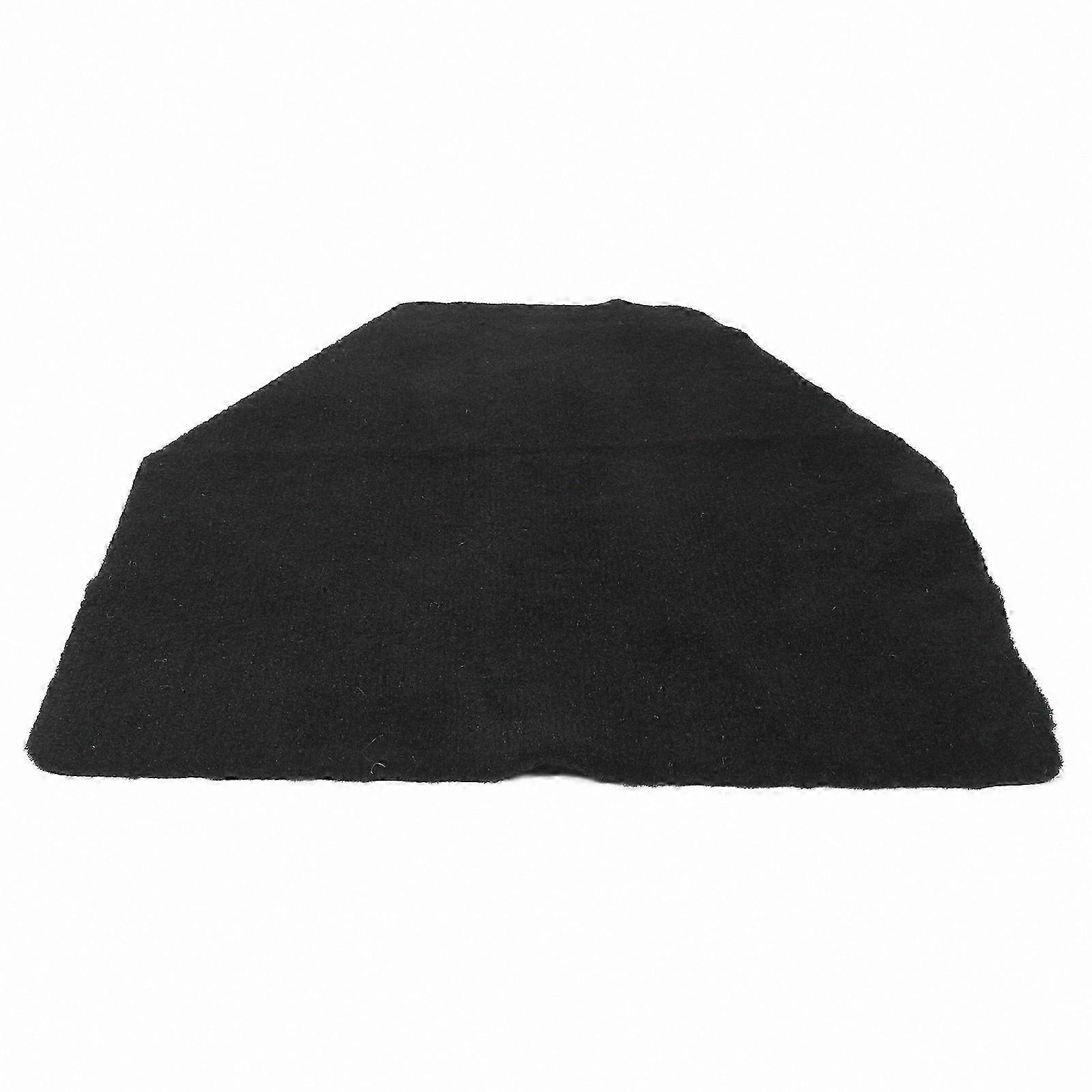 Black Non-Slip Reusable Floor Mat for Urinals, 51x44x0.4cm, Water-Absorbent, 1-Pack, Ideal for Hotels and Commercial Spaces