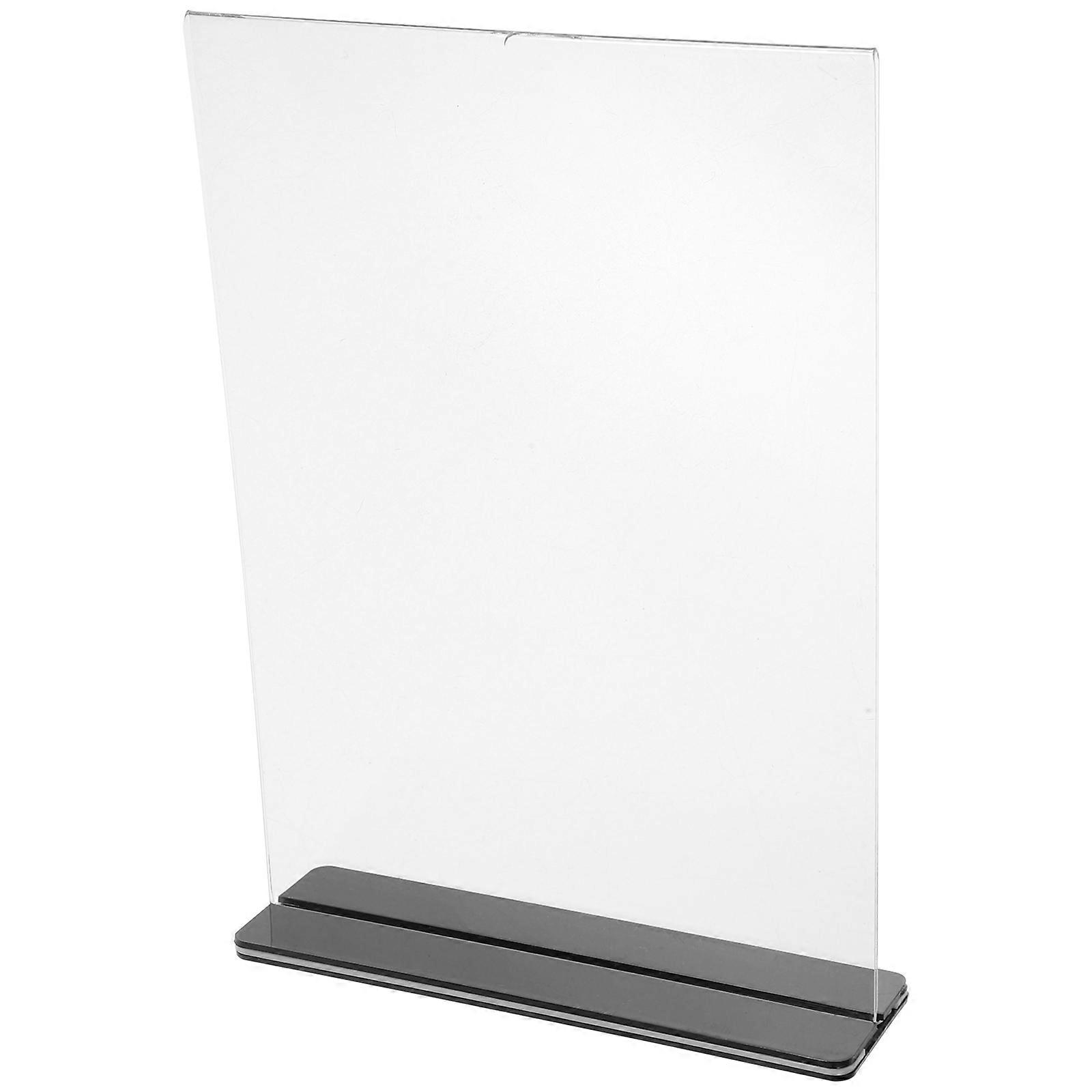 4Pcs Acrylic Sign Holder for Display with Double-Sided Menu Stand