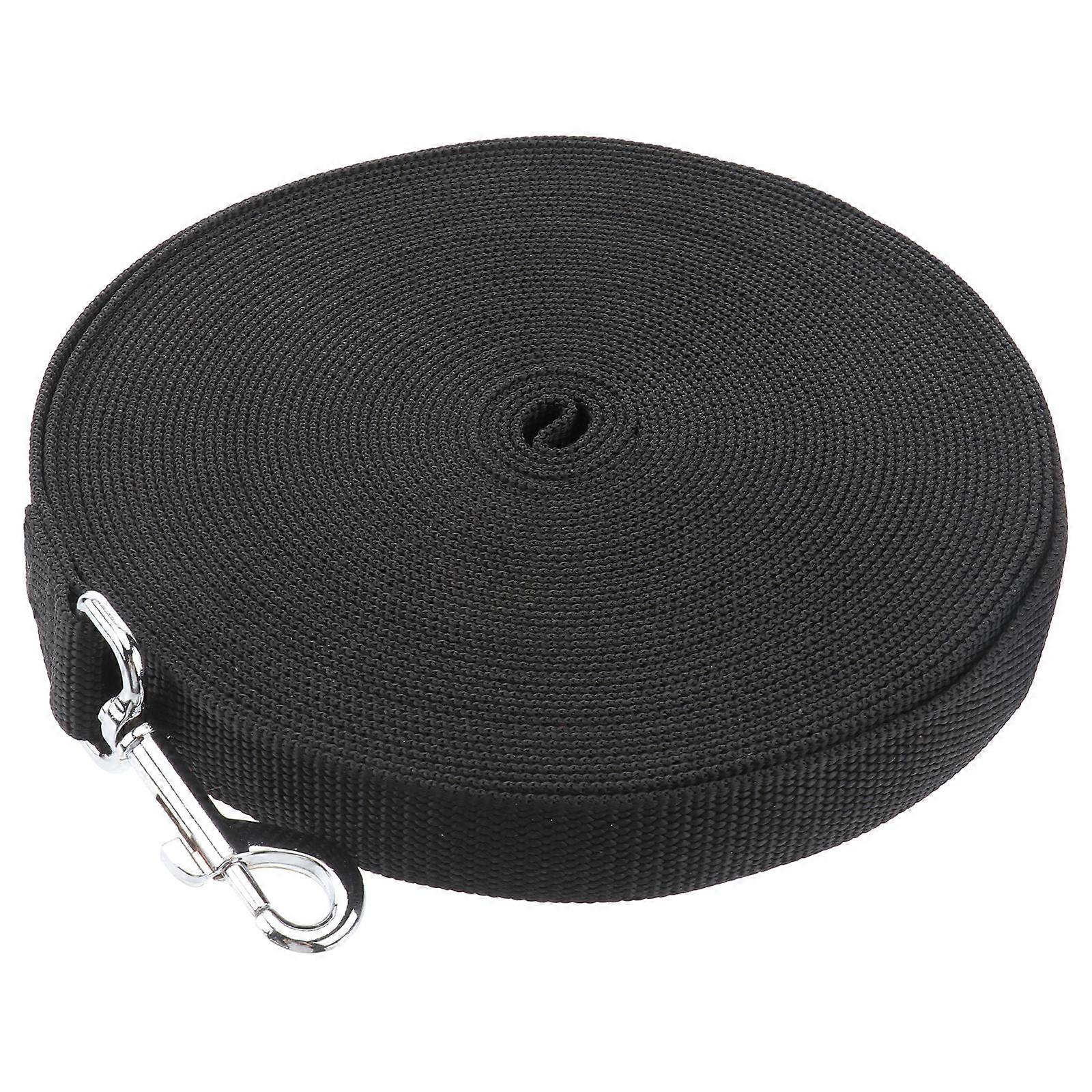 Pet Training Leash Dog Training Lead for Heavy Duty Use 15m Black