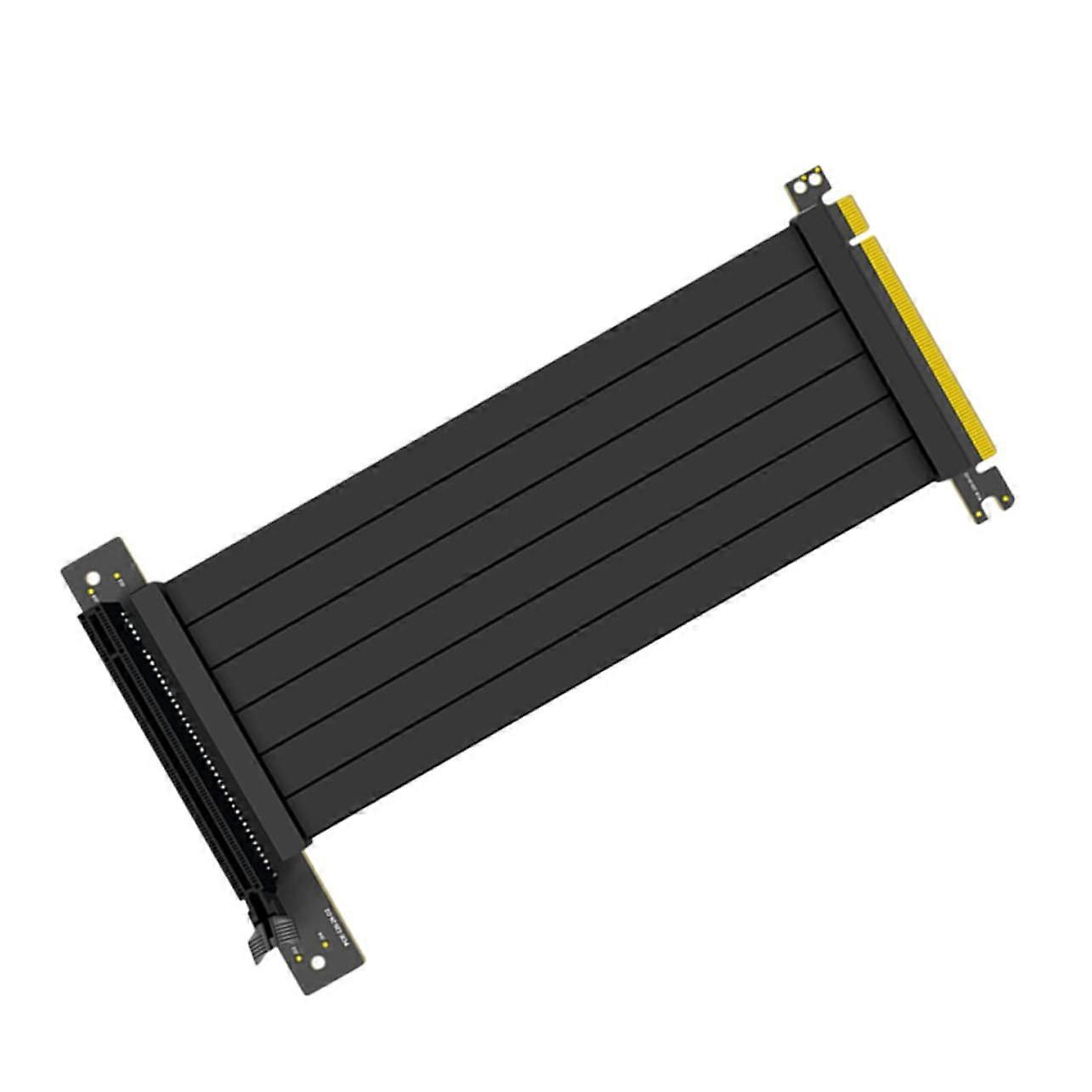 90degree Graphics Card Adapter Cable PCIE Express Riser Cable GPU Extension 50X10.2X8.4CM Gaming Setup